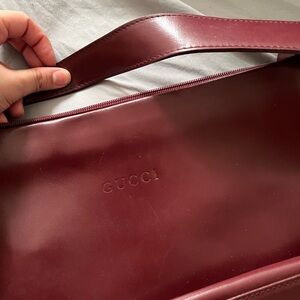 Vintage burgundy gucci bag